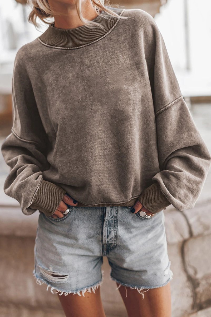 Sweatshirt - casual dames oversized pullover
