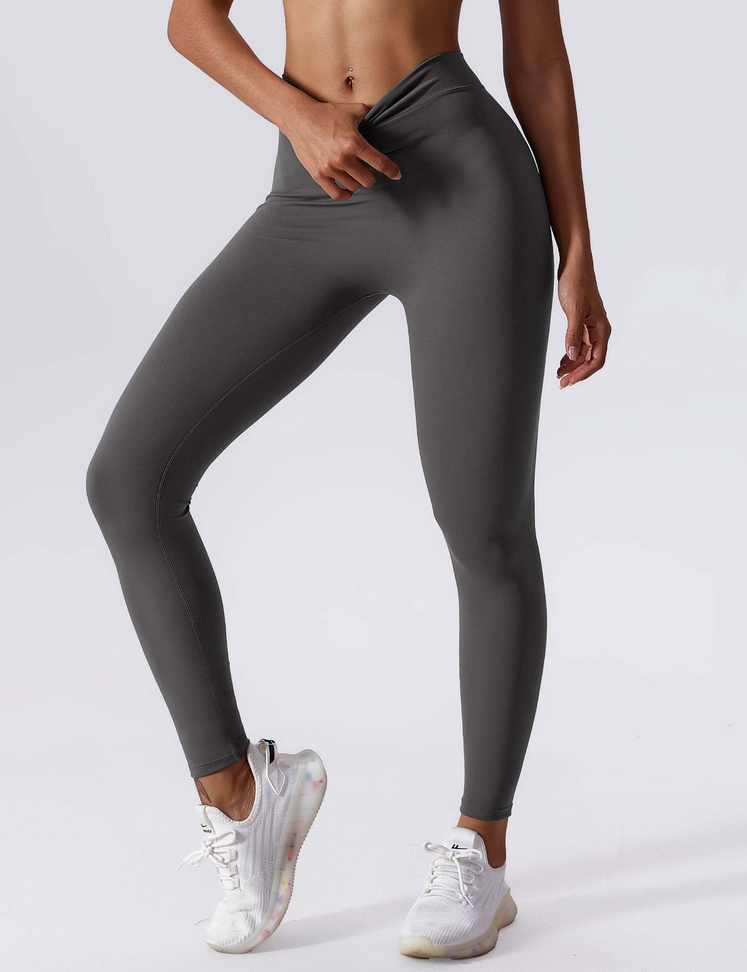 Dames hoge taille leggings - zachte stretch fitnessbroek
