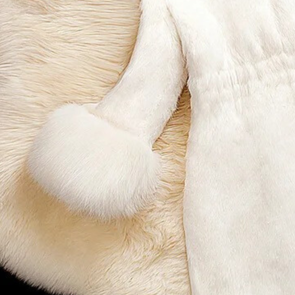 Luxe jas met bontafwerking - stijlvolle damesoutwear