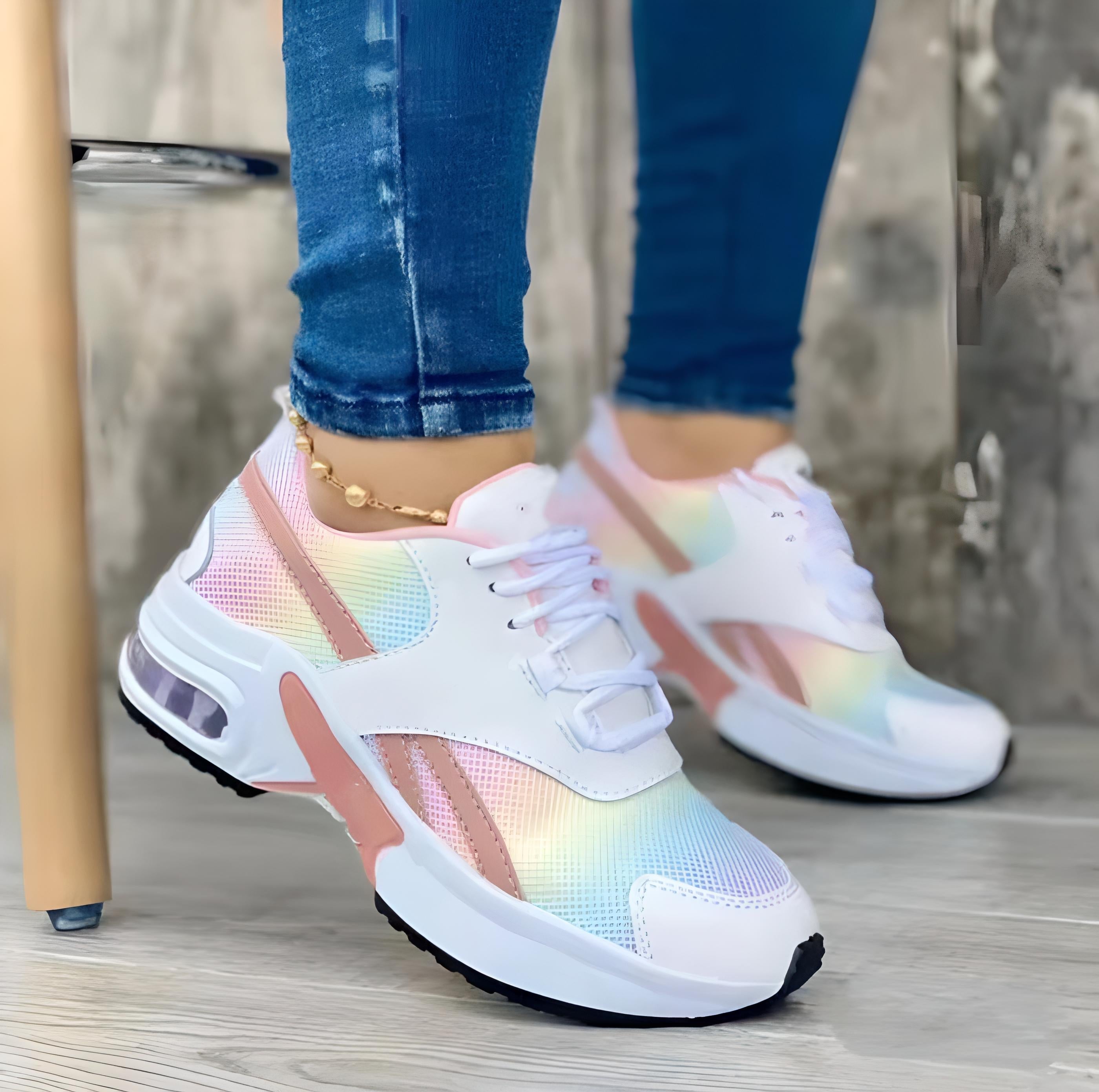 Dames hardloopschoenen lichte trainers voor dagelijks gebruik - stijlvolle casual schoenen met ademend ontwerp