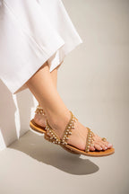 Elegante sandalen met kraaltjes - Bakkermode.nl