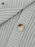 Gebreide cardigan - vrouwelijke chunky knit button-up sweater