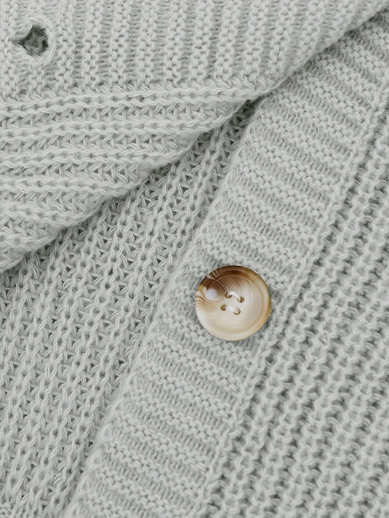 Gebreide cardigan - vrouwelijke chunky knit button-up sweater
