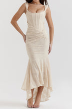 Maxi jurk - verfijnde bloemen avondjurk voor dames