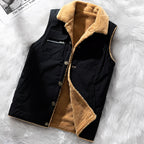 Gilet vest - gewatteerde damesoutdoor met faux schapenvachtvoering