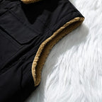 Gilet vest - gewatteerde damesoutdoor met faux schapenvachtvoering