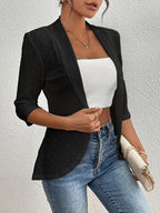 Chique dames blazer - open voorkant - Bakkermode.nl