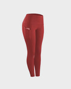 Hoge taille sportlegging met zakken - stijlvolle dames workout broek