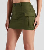 Vrouwen cargo mini rok met functionele zakken beige - veelzijdig basisitem voor dagelijkse outfits