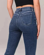Flared jeans - trendy hoge taille dames denim broeken