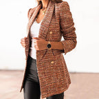 Elegante dames tweed blazer - stijlvol jasje voor op kantoor