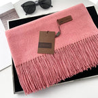 Luxe sjaal - zachte dames fringed omslagdoek