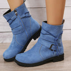 Ankle boots - stijlvolle suède dames schoenen