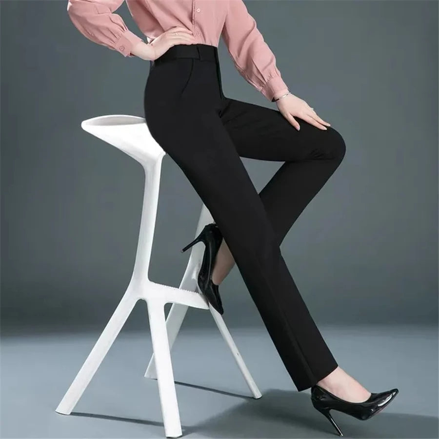 2-deligtailored broekenset - verfijnde kantooroutfit voor dames