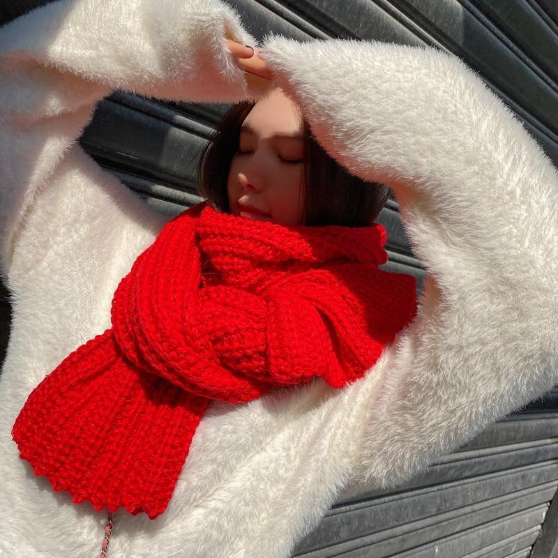 Chunky gebreide sjaal - winterse dames sjaal - Bakkermode.nl