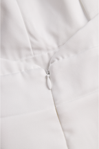 Dames jumpsuit elegante satijnen halterstijl witte avondkleding - verstelbare kettingsluiting voor veelzijdige mode