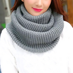 Gebreide infinity sjaal - warme dames winteraccessoire - Bakkermode.nl