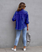 Dames denimjacket met distressed details - veelzijdige en stijlvolle buitenlaag voor elke dag