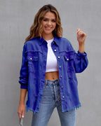 Dames denimjacket met distressed details - veelzijdige en stijlvolle buitenlaag voor elke dag