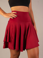 Dames a-lijn rok met geïntegreerde shorts - ademend activewear voor casual en sportieve activiteiten