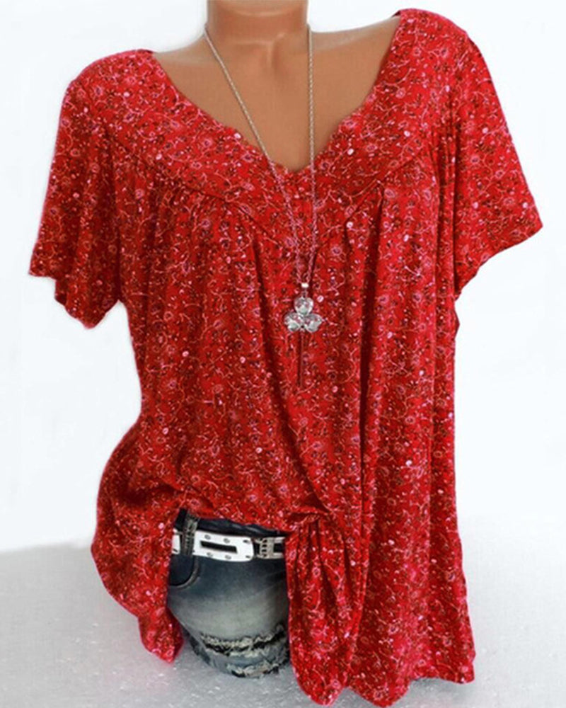 Dames casual short-sleeve top - stijlvolle en elegante blouse