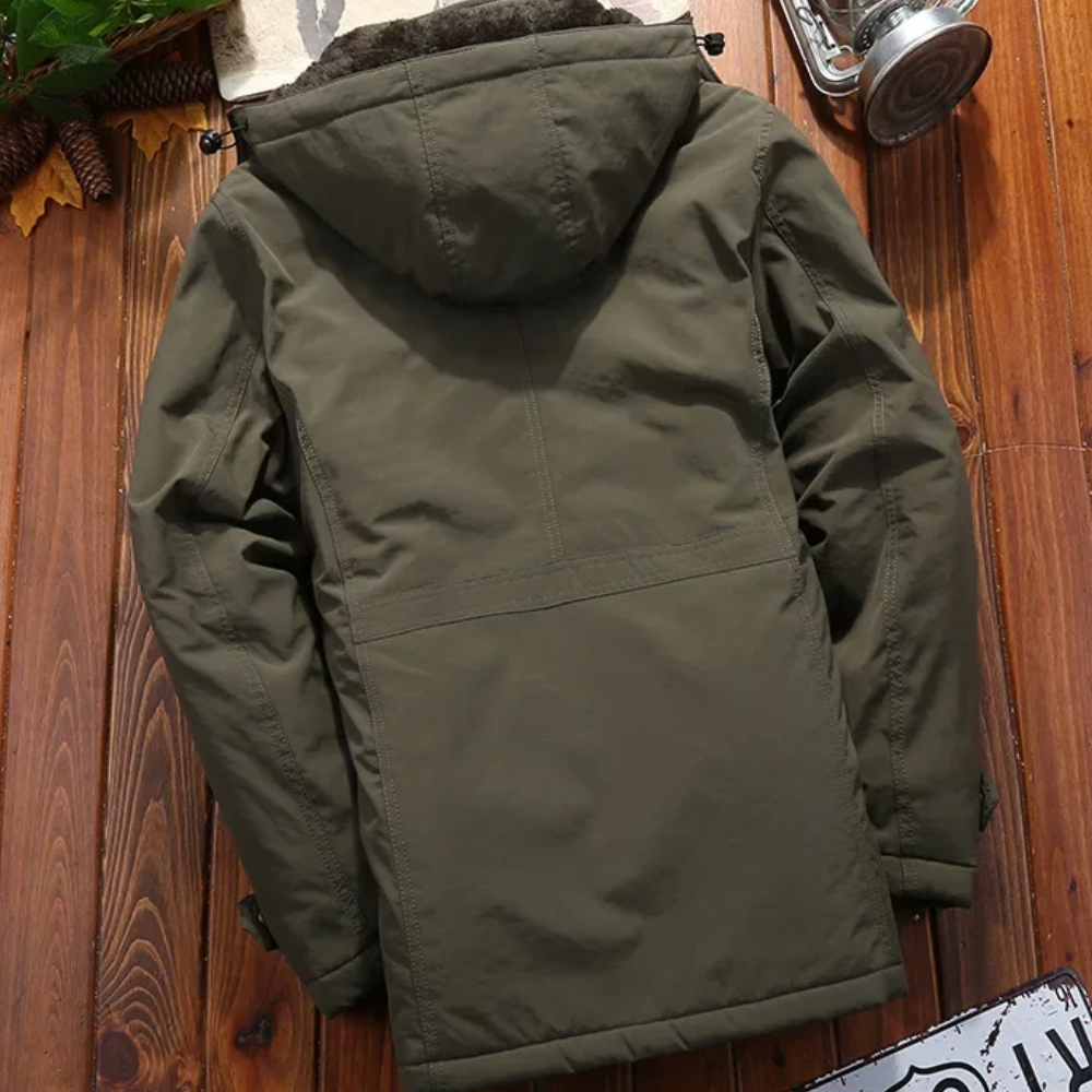 Parka jack - robuuste fleece-gevoerde buitenjas voor mannen