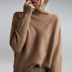 soft knit blend gebreide trui - elegante coltrui voor dames