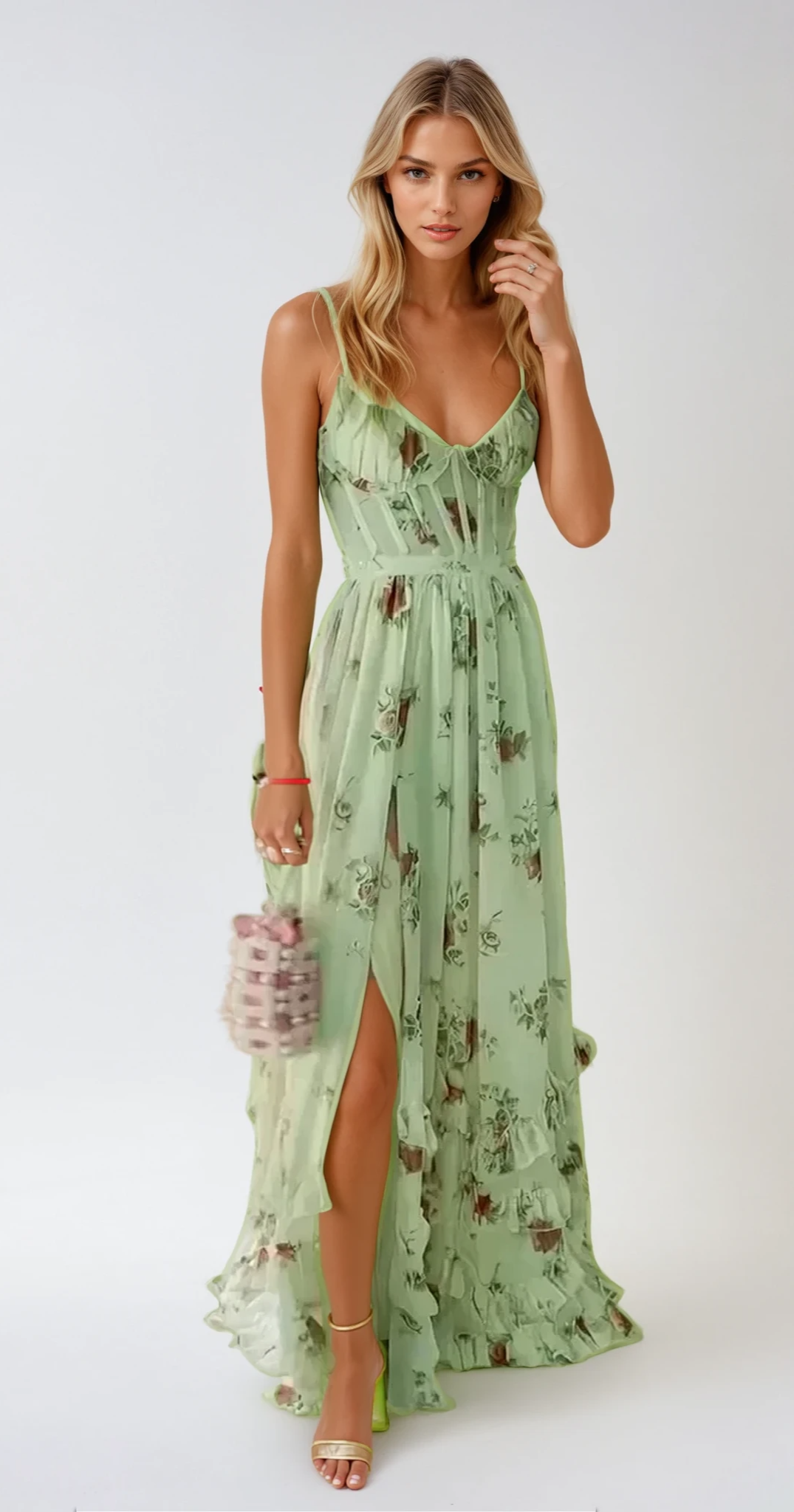Florale maxi jurk - sierlijke outfit voor zomerse gelegenheden