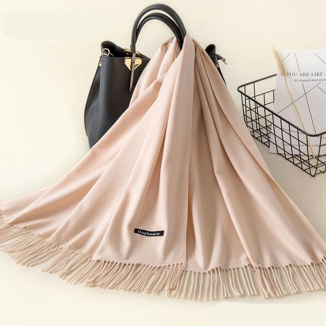 Kasjmieren winterash shawl - luxe dameswrap - Bakkermode.nl