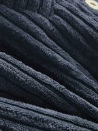 Hooded ribbed jas - stijlvolle dames oversized high-low jacket