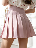 Plissé mini rok - stijlvolle witte rok voor dames