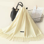 Kasjmieren winterash shawl - luxe dameswrap - Bakkermode.nl