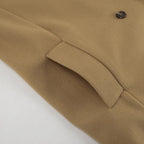 Elegante dubbellaagse cameljas voor dames - chique getailleerde winterjas - Bakkermode.nl