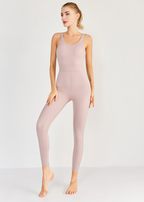 Yoga jumpsuit - stijlvolle grijze dames activewear