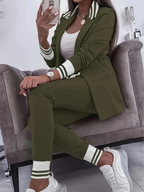 2-delige tailored loungewear set - stijlvolle dames blazer en broek