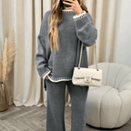 2-delig lounge set - knusse gebreide damesoutfit