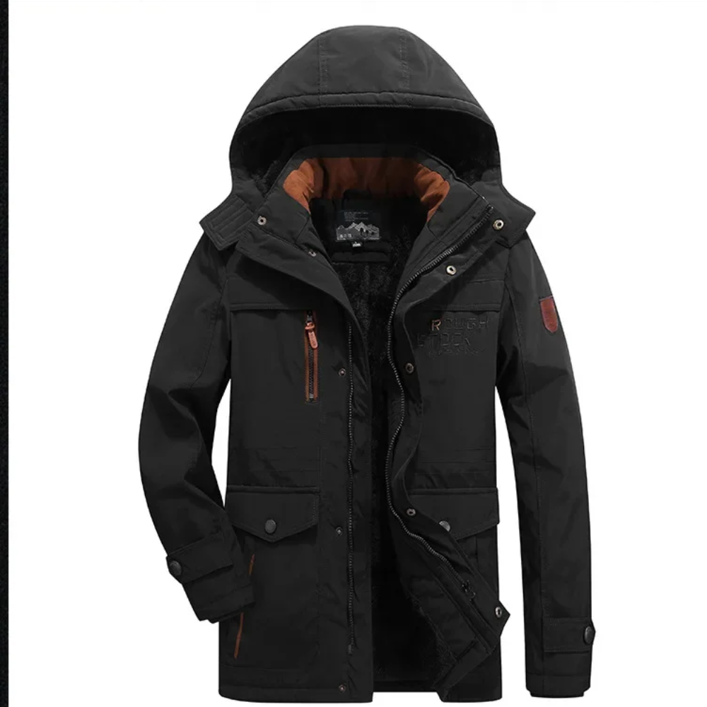 Parka jack - robuuste fleece-gevoerde buitenjas voor mannen