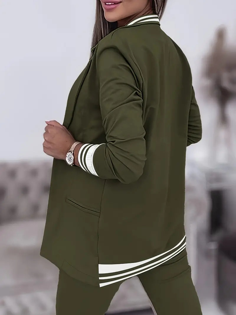 2-delige tailored loungewear set - stijlvolle dames blazer en broek