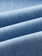 Denim jumpsuit met klepzakken - stijlvolle blauwe dames overall