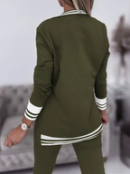 2-delige tailored loungewear set - stijlvolle dames blazer en broek