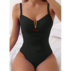 Zwembadpak - stijlvolle en fijne v-hals éénstuk voor dames