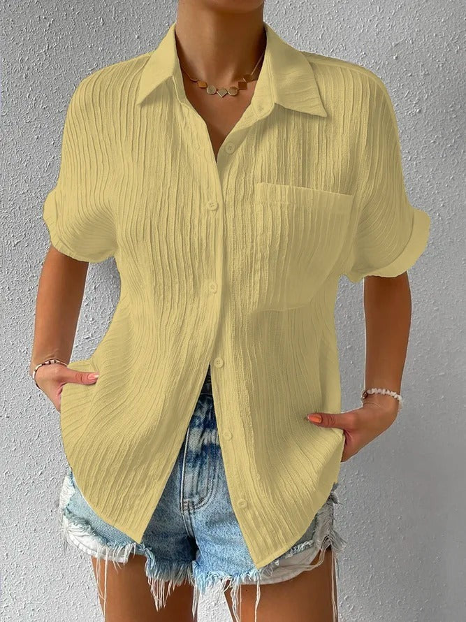 Korte mouw blouse - stijlvolle dames top voor casual wear