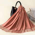 Kasjmieren winterash shawl - luxe dameswrap - Bakkermode.nl