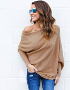 Dames off-shoulder jumper - casual en trendy voor iedere dag