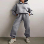 2-delige jogging set - oversized tracksuit met hoodie en sweatpants - Bakkermode.nl