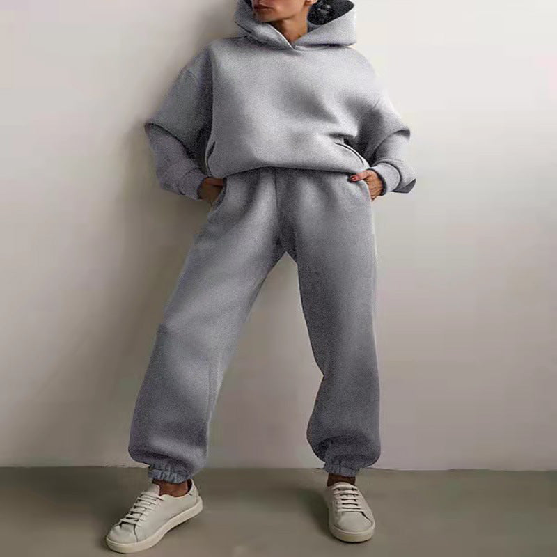 2-delige jogging set - oversized tracksuit met hoodie en sweatpants - Bakkermode.nl