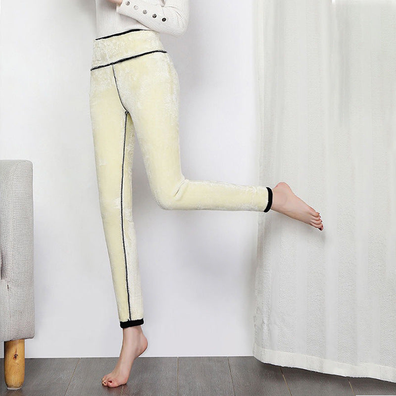 Omkeerbare legging - hoge taille stretch leggings met tweezijdig design - Bakkermode.nl