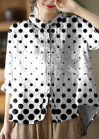 Damesbloes met bloemenprint en knoopsluiting – lichte katoenen top voor elke gelegenheid