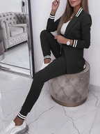 2-delige tailored loungewear set - stijlvolle dames blazer en broek