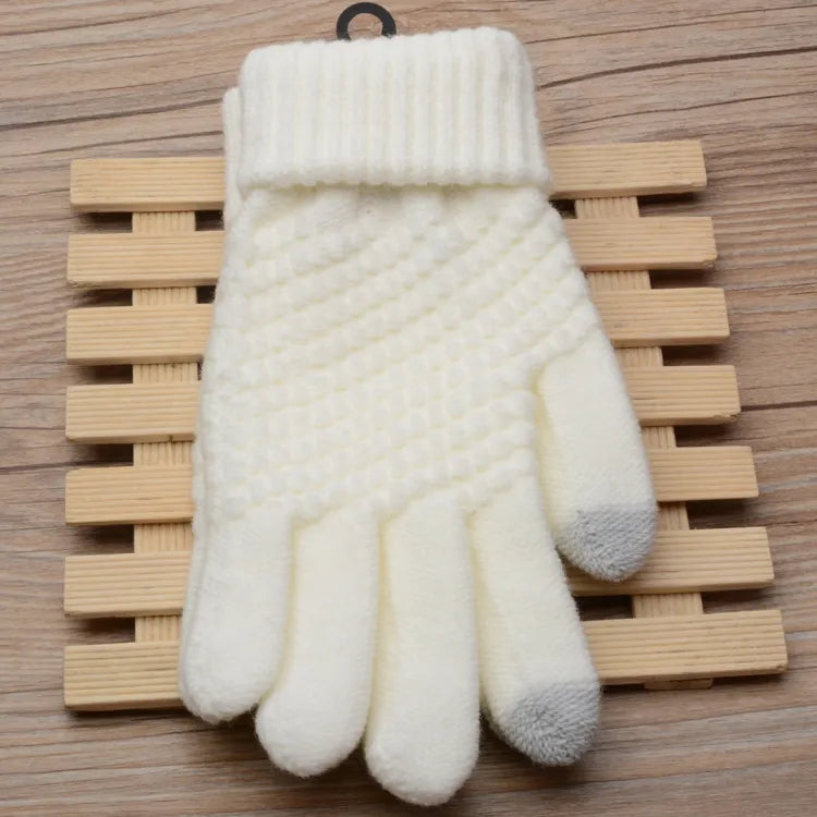 Touchscreen gebreide handschoenen - dames winterhandschoenen voor smartphonegebruik - Bakkermode.nl